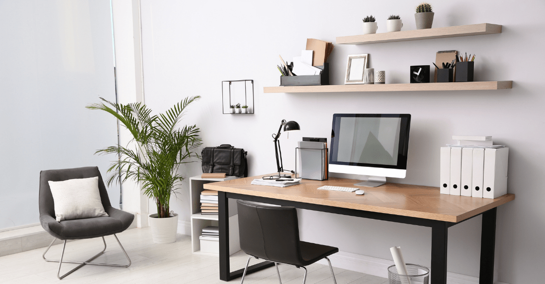 Modern home office area 